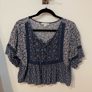 American Eagle peplum top. Size M.